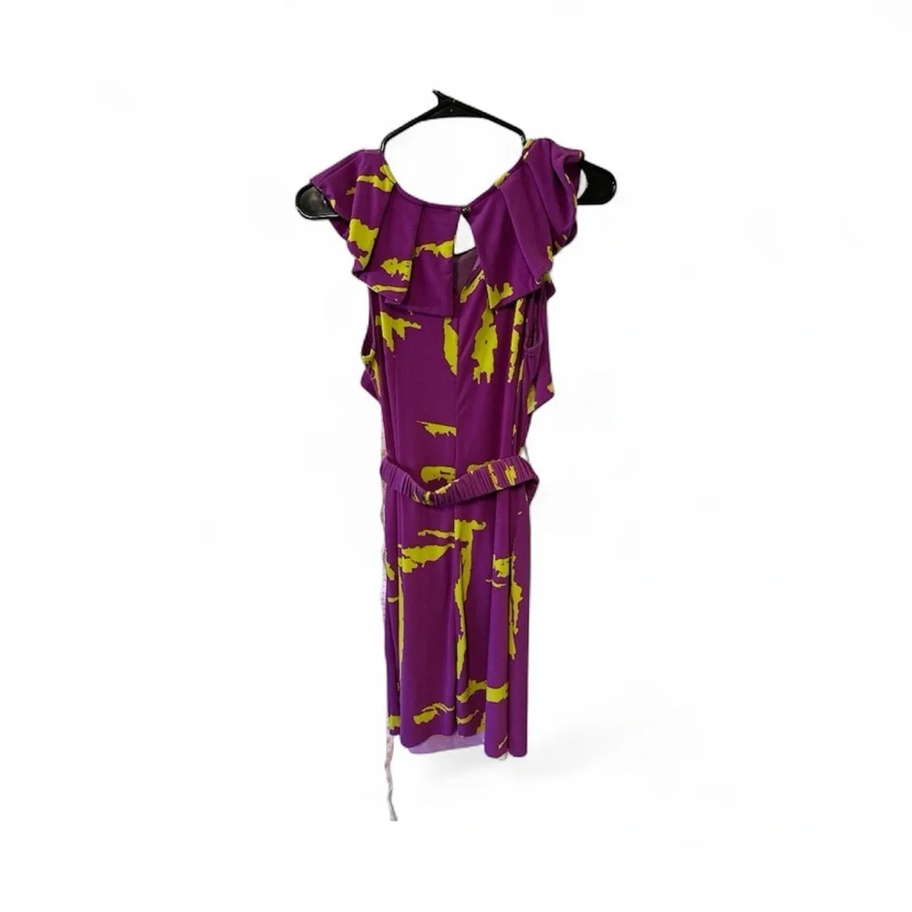 Rampage Purple and Yellow Backless Dress